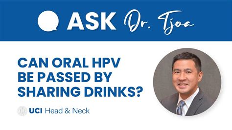 can i pass hpv to my child by sharing drinks